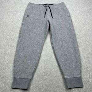 On Running Focus Tech Sweatpants Mens Large Gray Heather Tapered Joggers 1MF3032